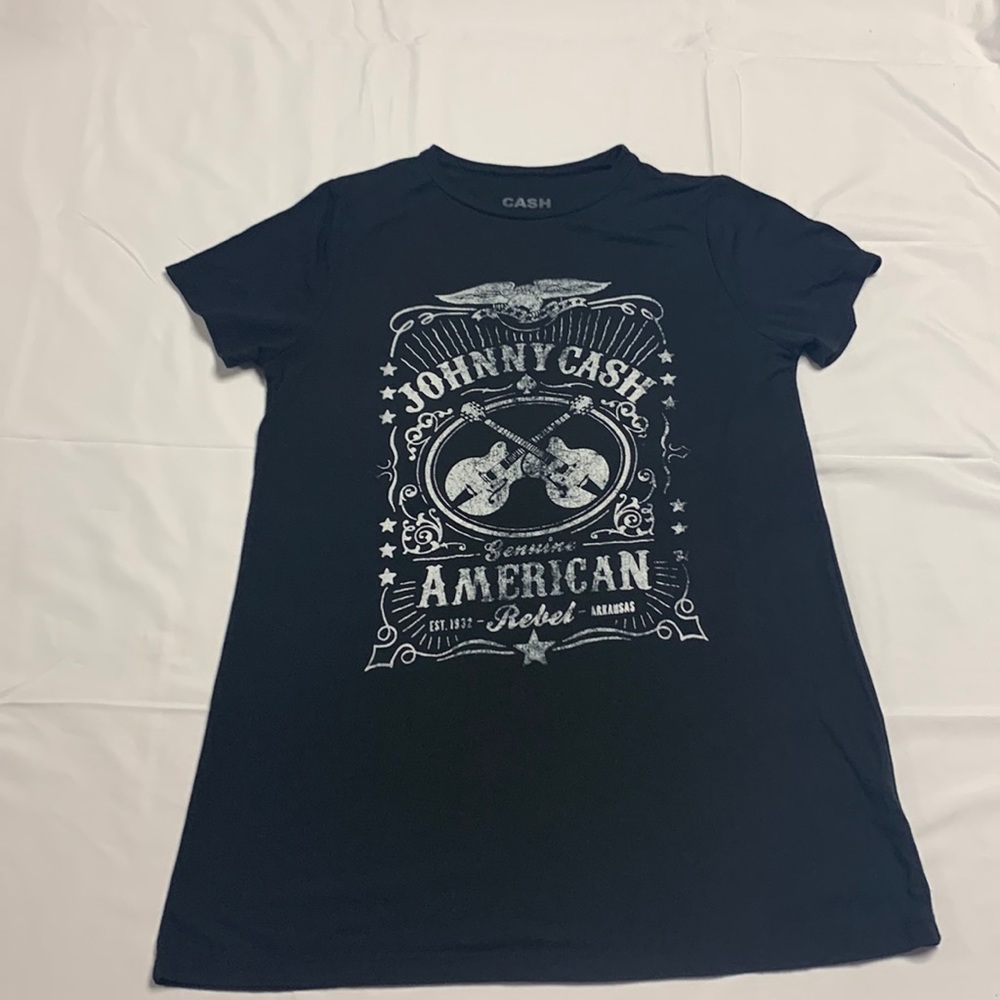 Johnny cash fitted womens t shirt